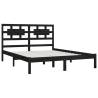 Black Solid Wood Pine Bed Frame 180x200 cm - Super King Size