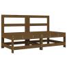 6 Piece Honey Brown Garden Lounge Set - Solid Pine Wood