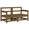 6 Piece Honey Brown Garden Lounge Set - Solid Pine Wood