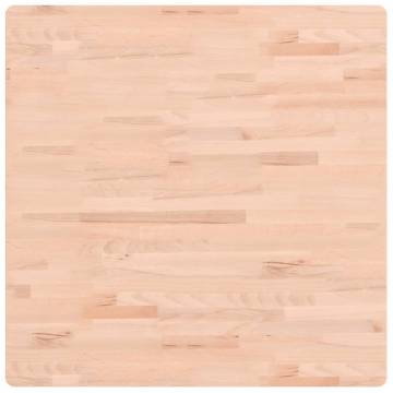 Solid Wood Beech Table Top - 80x80x4 cm | HipoMarket