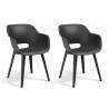 Keter Outdoor Chairs Akola 2 pcs Graphite Colour graphite Quantity in Package 2 