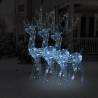 Acrylic Reindeer Christmas Decorations 3 pcs 120 cm Cold White Colour cold white Size 70 x 41 x 120 cm Quantity in Package 3 Number of LEDs 1 