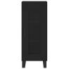 Stylish Highboard Black 34.5x34x180 cm - Hipomarket UK