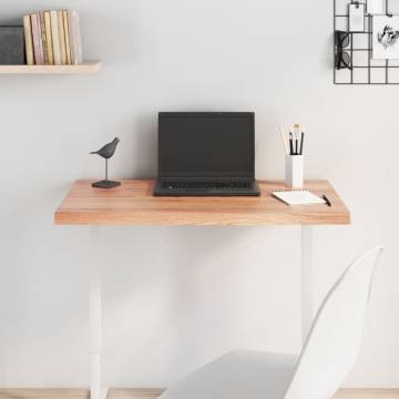 Light Brown Solid Oak Table Top - 80x60 cm | HipoMarket