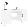 Elegant White Desk 140x50 cm - Durable & Stylish Storage