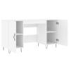 Elegant White Desk 140x50 cm - Durable & Stylish Storage