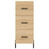 Elegant Highboard Sonoma Oak - 34.5x34x180 cm Engineered Wood