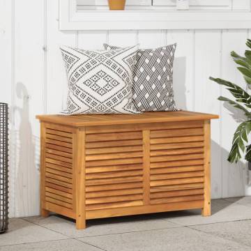 Garden Storage Box with Louver - 90x50x56 cm Solid Wood