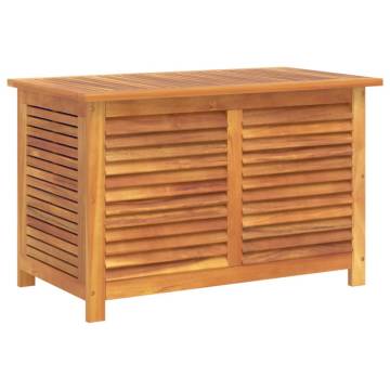 Garden Storage Box with Louver - 90x50x56 cm Solid Wood