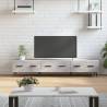 TV Cabinet Concrete Grey 150x36x30 cm Engineered Wood Colour concrete grey Quantity in Package 1 