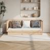 Day Bed 90x190 cm Solid Wood Pine Colour natural Size 90 x 190 cm 