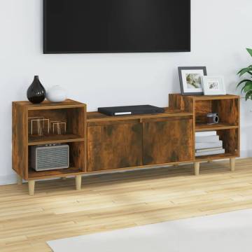 Stylish Smoked Oak TV Cabinet - 160x35x55 cm | HipoMarket