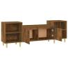 Stylish Smoked Oak TV Cabinet - 160x35x55 cm | HipoMarket