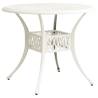 Garden Table White 90x90x74 cm Cast Aluminium Colour white Size 90 x 90 x 74 cm Quantity in Package 1 