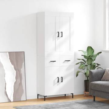 Highboard High Gloss White - Elegant Storage Solution