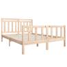 King Size Solid Wood Bed Frame - 150x200 cm