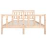 King Size Solid Wood Bed Frame - 150x200 cm