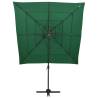 4-Tier Green Parasol with Aluminium Pole | Hipomarket UK