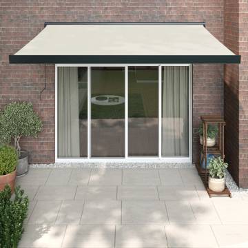 Retractable Awning Cream 3x2.5m - Durable & Stylish