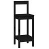 5 Piece Black Bar Set - Solid Wood Pine Furniture