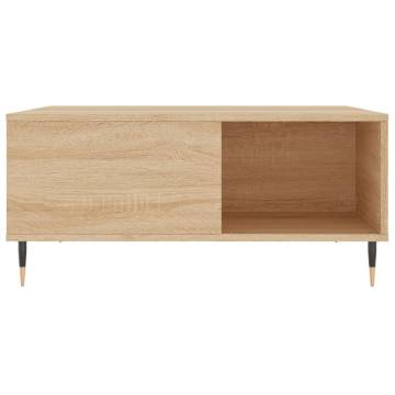 Elegant Coffee Table Sonoma Oak - 80x80 cm | Hipo Market