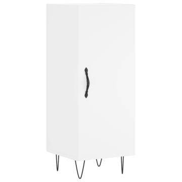 Elegant White Highboard - 34.5x34x180 cm | Hipomarket