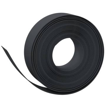 Garden Edgings 4 pcs Black 10 m 15 cm Polyethylene - Hipomarket