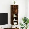 Stylish Smoked Oak TV Cabinet with LED Lights | Hipomarket