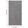 Elegant Grey Short Pile Rug 80x150 cm - Hipomarket UK