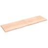 Bathroom Countertop 220x60 cm - Untreated Solid Oak Wood