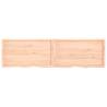 Bathroom Countertop 220x60 cm - Untreated Solid Oak Wood