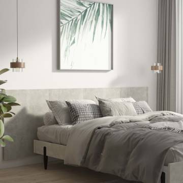 Concrete Grey Wall Headboard - Elegant Design | Hipomarket