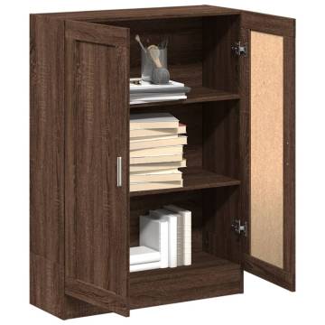 Brown Oak Book Cabinet - Stylish Storage Solution | Hipo Market