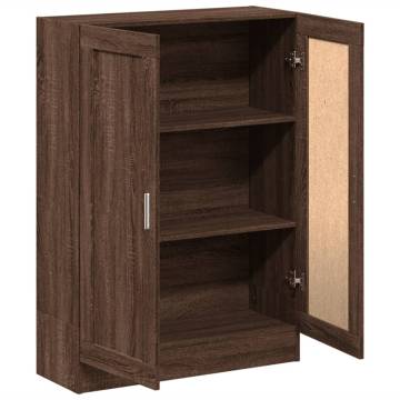 Brown Oak Book Cabinet - Stylish Storage Solution | Hipo Market