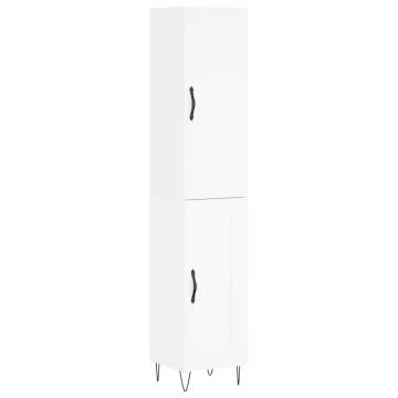 Highboard High Gloss White - Stylish Storage Solution