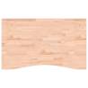 Solid Wood Beech Desk Top 100x(55-60)x2.5 cm - HipoMarket