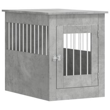 Dog Crate Furniture Concrete Grey - Stylish & Practical 55x80x68 cm