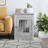 Dog Crate Furniture Concrete Grey - Stylish & Practical 55x80x68 cm