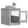 Dog Crate Furniture Concrete Grey - Stylish & Practical 55x80x68 cm