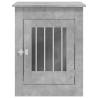 Dog Crate Furniture Concrete Grey - Stylish & Practical 55x80x68 cm