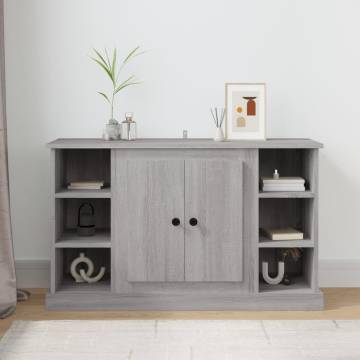 Sideboard Grey Sonoma - Stylish Engineered Wood Storage Cabinet