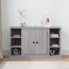 Sideboard Grey Sonoma 100x35.5x60 cm Engineered Wood Colour grey sonoma Quantity in Package 1 