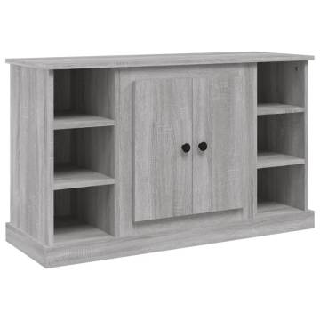 Sideboard Grey Sonoma - Stylish Engineered Wood Storage Cabinet