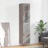 Highboard Grey Sonoma 34.5x34x180 cm Engineered Wood Colour grey sonoma Quantity in Package 1 Model 1 door 