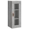 Stylish Highboard Grey Sonoma - 34.5x34x180 cm - Durable Design