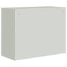 Light Grey File Cabinet 90x40x110 cm Steel | Hipo Market