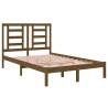 Honey Brown Solid Wood Pine Bed Frame 120x200 cm - HIPO Market