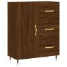 Elegant Highboard Brown Oak - 69.5x34x180 cm | Hipo Market