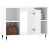 Stylish High Gloss White Bathroom Cabinet - 80x33x60 cm