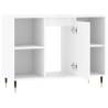 Stylish High Gloss White Bathroom Cabinet - 80x33x60 cm